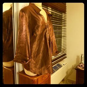 Dark Brown Vintage Blouse